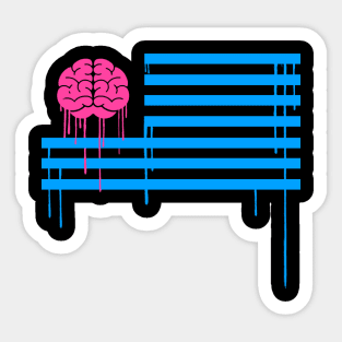 Brain Flag Sticker